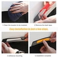 thumbnail image 5 of 2PCS Car Reflective Trim for Wheel Well Fender, Carbon Fiber Side Marker Stickers, Anti-Scratch Safety Warning Decals, Edge Protector for Auto Door Bumper, Universal for Most Cars (Black/Red), 5 of 5