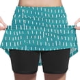 thumbnail image 2 of ZQUUVOU Girls Faux 2 Piece Skort Printed High Waist A Line Athletic Skirt with Shorts Casual Play Sports Mint Green, 2 of 7