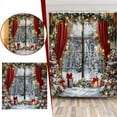 thumbnail image 2 of Hearth & Gear Fabric Shower Curtain With Reinforced Rustproof For Bathroom And Against Splashes And Leaks Shower Curtain Clip on Weights Fashion Shower Curtain for Men Abstract Shower Curtain Shower, 2 of 7