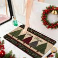thumbnail image 6 of Yhmxh Chirstmas Door Mat Cute Dog Welcome Doormat 24x16 Inch Xmas Welcome Mats Rug for Front Winter Holiday Mat with Xmas Hat Snowflake Designs for Indoor Outdoor Home Parte Decorations, 6 of 7