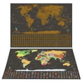 thumbnail image 7 of Scratch off the World Map Poster | Travel Tracker Map Print Flags of all Countries | The Most Detailed Scratch-off Map with all 210 Countries and Depended Territories | 17 X 24 | Amazing Prime, 7 of 7