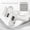 , White, variant on CNV Smart Folding Mini Massage Gun with 6 Speed Levels, Portable Handheld Percussion Massager for Full Body Relaxation, USB-C Rechargeable Wellness Tool