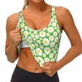 thumbnail image 3 of Picia Daisies Flowers Sports Bra for Women,Padded Strappy Sports Bras Medium Support Yoga Bra with Removable Cups,Running Yoga Bra-Large, 3 of 9