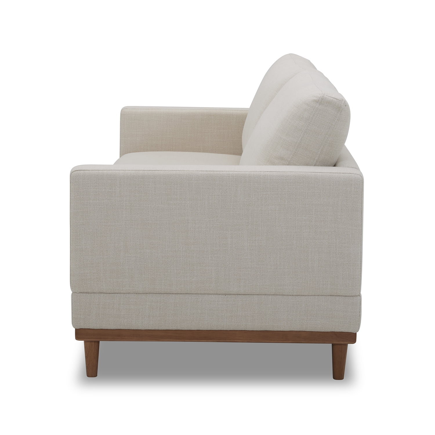 Better Homes & Gardens Springwood Wood Frame 83.46" Couch, Cream Linen, Light Honey Woodbase Finish