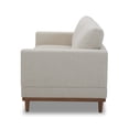 thumbnail image 6 of Better Homes & Gardens Springwood Wood Frame 83.46" Couch, Cream Linen, Light Honey Woodbase Finish, 6 of 13