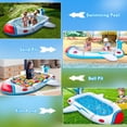 thumbnail image 5 of Piscina inflable con aspersor para niños, niños pequeños, parque infantil, parque infantil, diversión con agua pulverizada para niños, niños y niñas, juguete de regalo, 5 of 5