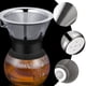 thumbnail image 5 of Filtro de café de acero inoxidable, reutilizable, vierte sobre el filtro de café, cono, gotero de café, 5 of 6
