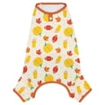 thumbnail image 3 of Vibrant Life Halloween Pajamas for Dogs and Cats, Pumpkins and Leaves, Orange, S, 3 of 8