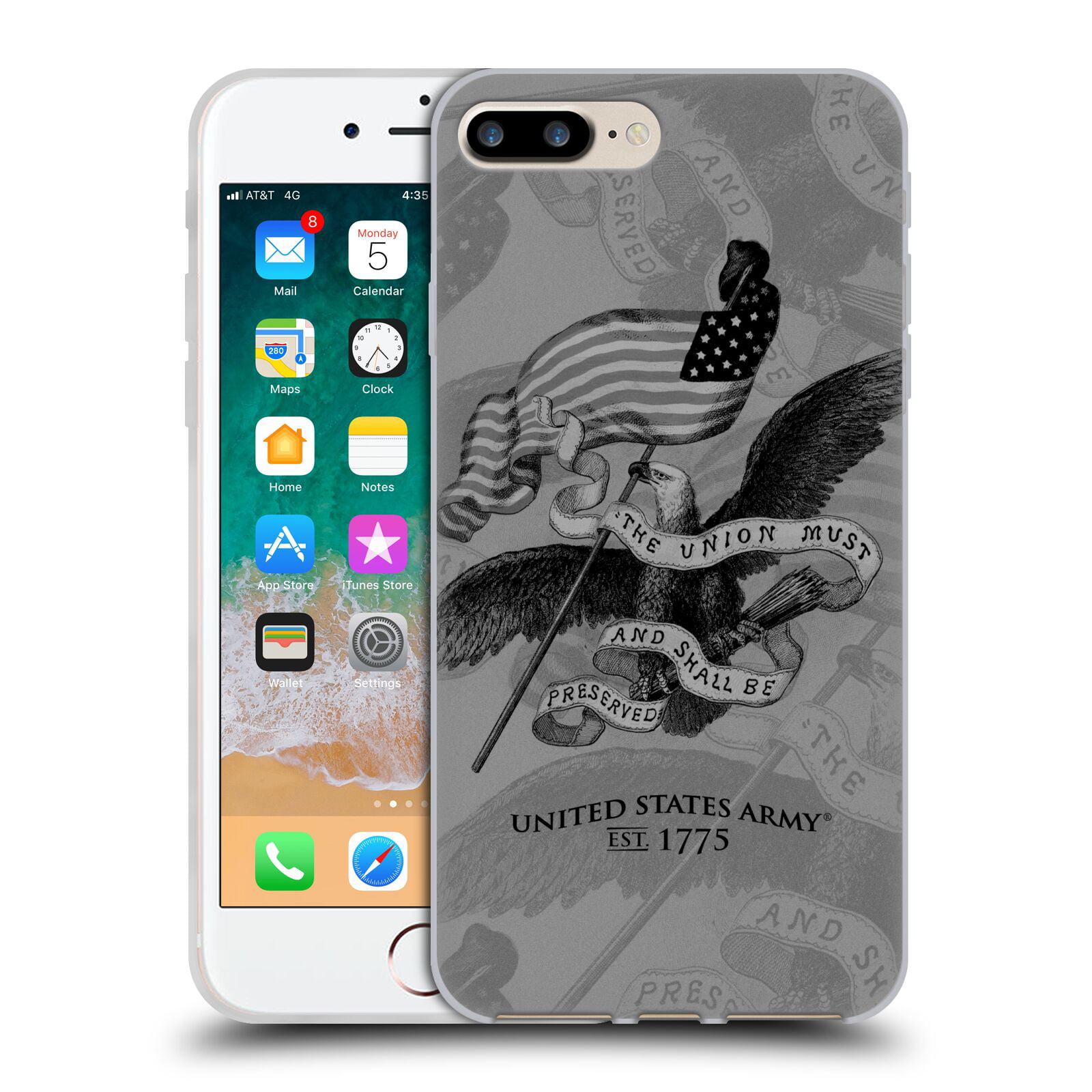 flotante cerca Llamarada Head Case Designs Officially Licensed U.S. Army® Key Art Troops Silhouette  Soft Gel Case Compatible with Apple iPhone 7 Plus / iPhone 8 Plus -  Walmart.com