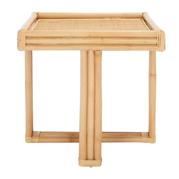 SAFAVIEH Juri Amish Natural Square Accent End Table (19.7 in. W x 19.7 in. D x 20.1 in. H)