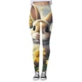 thumbnail image 3 of WILLBEST Pantalones de Yoga Con Estampado Floral de Pascua Para Mujer, Leggings Elásticos y Cómodos Para Hacer Ejercicio y Hacer Ejercicio de Forma Informal. Chica, 3 of 4