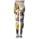thumbnail image 3 of MKLEKYY Leggings para mujer, pantalones de yoga deportivos informales con estampado de flores de Pascua para mujer, leggings de moda, 3 of 4