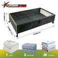 thumbnail image 3 of RYANSTAR RACING Under Bed Storage with Wheels, 2 Pack Containers,Rolling Under Bed Storage, Bedroom Organizer for Clothes, Shoes ,Toys, Books, Bedding, Blankets BLACK, 3 of 10