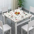 thumbnail image 3 of White Christmas Reindeer Pattern Square Fitted Tablecloth with Elastic Edge,Square Table Cover,Washable Elastic Table Cover for Home Kitchen Party Decor 36"x36", 3 of 6