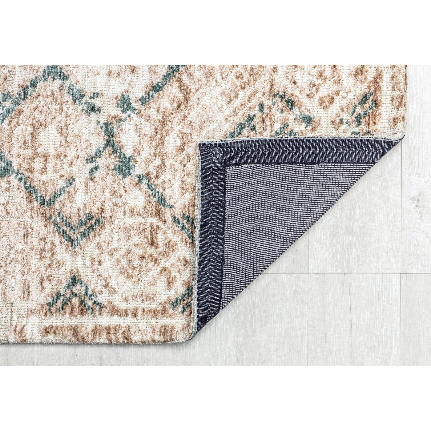 Rugs America GA15B Positive Pursuit Abstract/Geometric Vintage White Area Rug, 5’0”x7’0” Ideal for Living Room, Bedroom, Dining Room and More