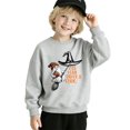 thumbnail image 2 of YunPes Boys Girls Cute Ghost Sweatshirt Long Sleeve Crewneck Baggy Pullover Tween Halloween Party Kids Trendy Casual Clothes, 2 of 4