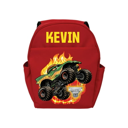 Personalized Monster Jam Dragon Red Youth Backpack