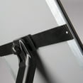 thumbnail image 4 of M&T Displays Curved Menu Board, 18x22 Inch Pedestal Sign Holder with 8.5x11 Inch Brochure Holder Black Floor Standing Aluminum Front Loading Easy Open Poster Message Advertisement Post, 4 of 7