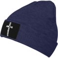 thumbnail image 2 of for God So Loved The World John 3：16 Christian Beanie Hat Men Winter Knit Hat Women Skull Cap Hedging Hat Black, 2 of 9