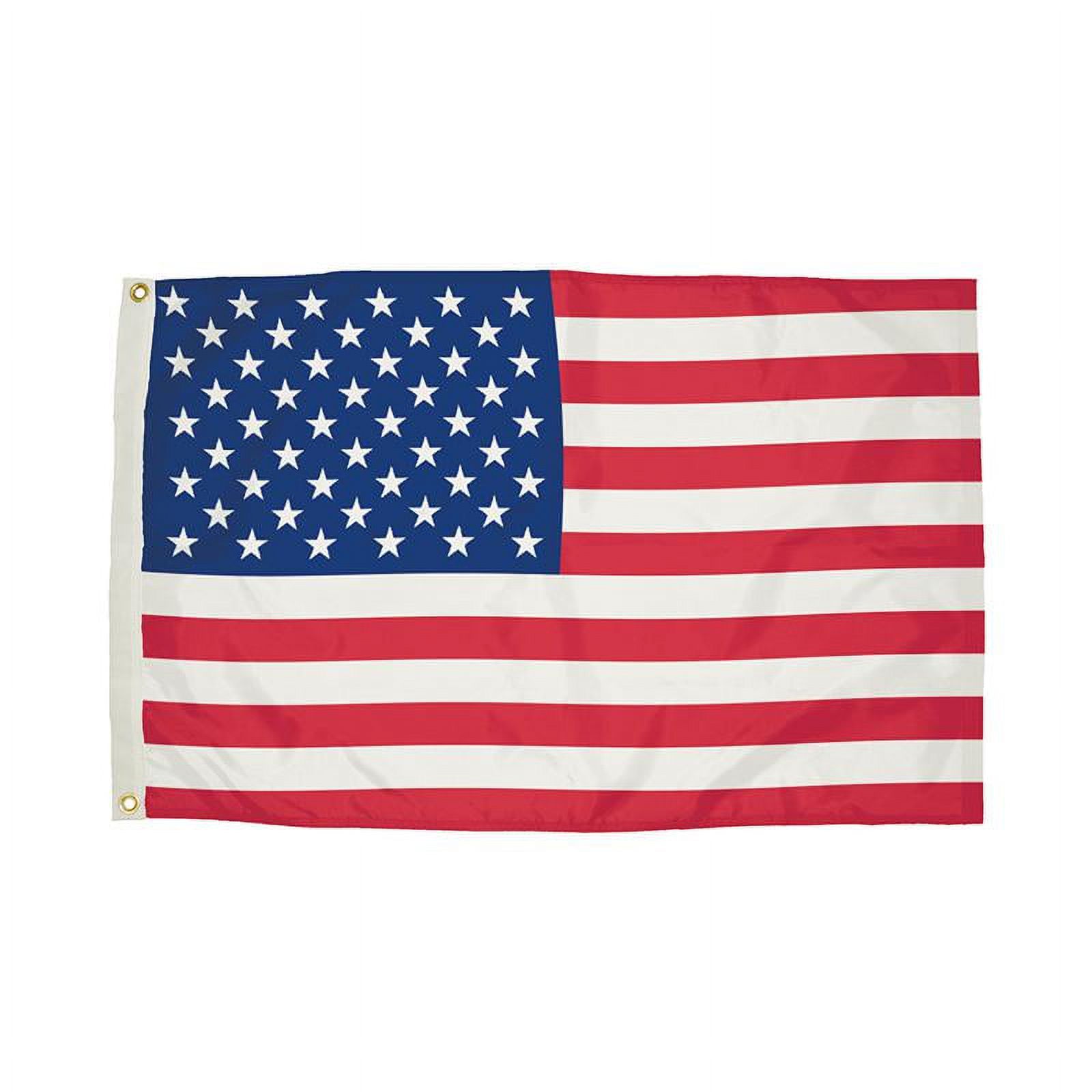 FlagZone Durawavez Nylon Outdoor U.S. Flag with Heading and Grommets, 2 Ft x 3 Ft