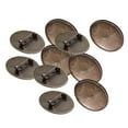 thumbnail image 1 of 10 Piezas Broches Broches Pin Disco Base Pad Bisel Cabujón en Blanco Bandejas Barra Trasera para ia, Ramillete, Etiquetas de Nombre Y Joyería Fa Bronce Baoblaze Joyas Cabochon en blanco, 1 of 8