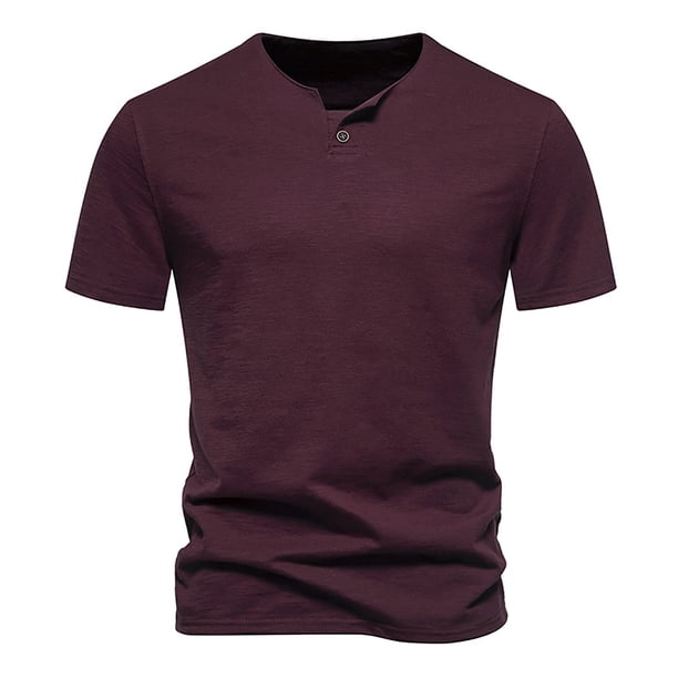 pstuiky camisetas de hombre, Camiseta deportiva de manga corta con solapa y bolsillo con cremallera de color liso para hombre ropa de hombre m