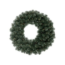 Bringstar Pre-Lit Christmas Wreath, 24 inch Artificial Holiday Garland with 50 LED Lights
