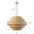 thumbnail image 5 of Modern Home geometric Pendant Light, 5-Light Industrial Minimalist Handwoven Boho Chandelier for Living Room Kitchen Bedroom Hallway, 5 of 7