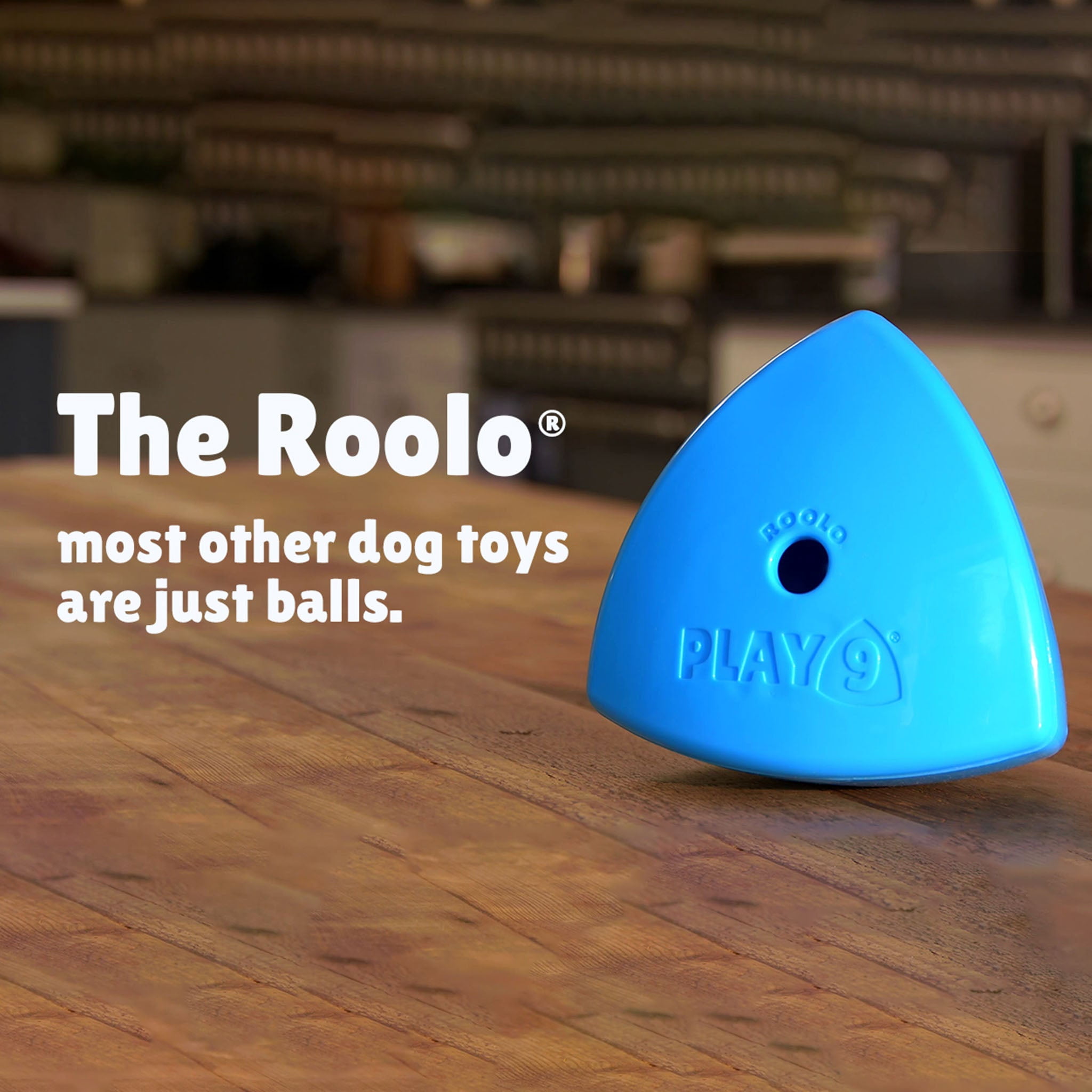 Roolo Enrichment Bopping Ball Interactive Treat Dispensing Dog Toy for Mental Stimulation