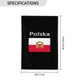 thumbnail image 3 of Polska Polish Flag Welcome Large House Flag Vertical Double Sided 28x40 Inches Yard Porch Outdoor Decor, 3 of 6