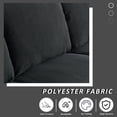 thumbnail image 7 of XIZZI 3 Seater Sofa 71.65" Modern Upholstered Couch,Black, 7 of 7