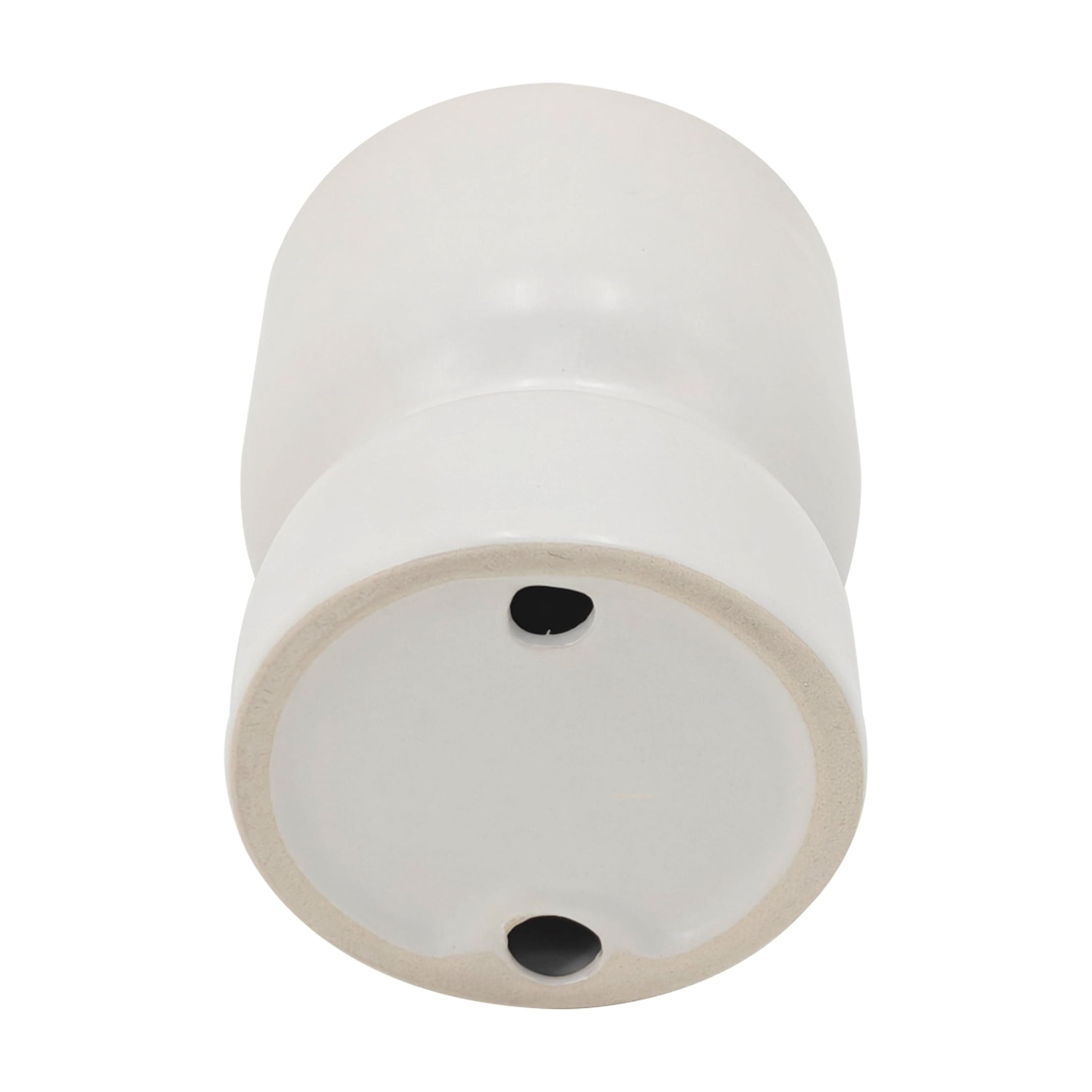 Mainstays White Ceramic Pillar Candle Holder, Indoor