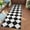 1, variant on Checkerboard Pattern Runner Rug Classic Minimalist Geometric Hallway Carpet Non-slip Soft Floor Mat for Entryway Living Room