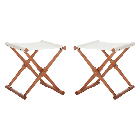 SAFAVIEH Outdoor Collection Breanne Stool Beige/Natural