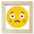 thumbnail image 1 of Shy Yellow Cute Online Face Cartoon Square Picture Frame Wall Tabletop Display, 1 of 3