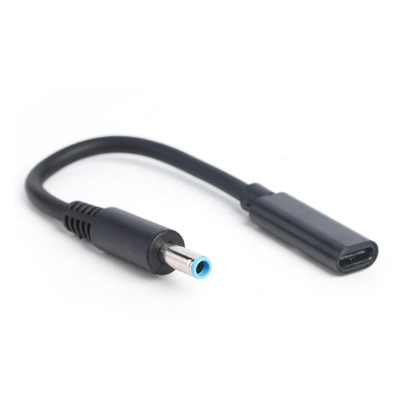 PD USB Type C Female to 4.5x3.0mm DC Jack Laptop Charger Adapter for HP