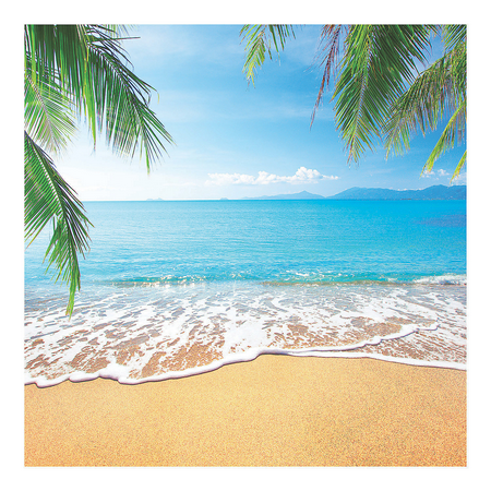 Beach Backdrop, Luau, Party Favors, Party Decor, 1 Piece