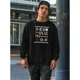 thumbnail image 2 of Revolution Slogan Design Sweatshirt Men -Image by Shutterstock, Male XX-Large, 2 of 4