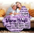 thumbnail image 3 of Super Soft Warm Hugs Blanket Sympathy Inspirational Throw Blanket Thinking of You Gifts 50x60, 3 of 6