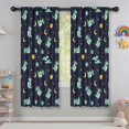 thumbnail image 5 of Blackout Kids Curtains,Dark Blue Dinosaurs Space Pattern Childrens Insulated Curtains Set Of 2,Bedroom Essentials,Toddler Room Decor 42"x63", 5 of 5