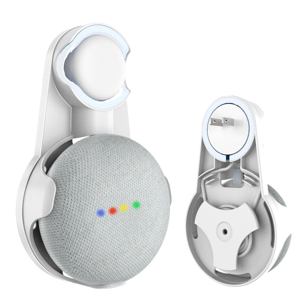 Wall Outlet Mount Holder Hanger Grip for Google Home Mini Voice Assistants DE IL 