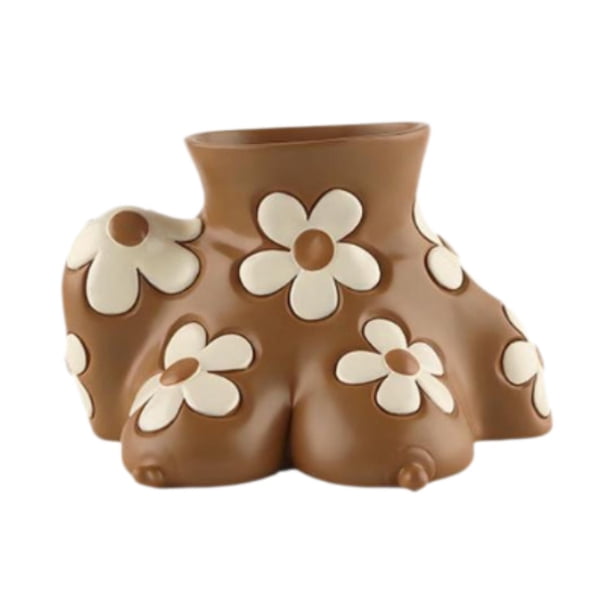 Maceta de resina con diseño de cuerpo humano, ideal como regalo para amigos, decoración del hogar 18cmx13cmx12cm