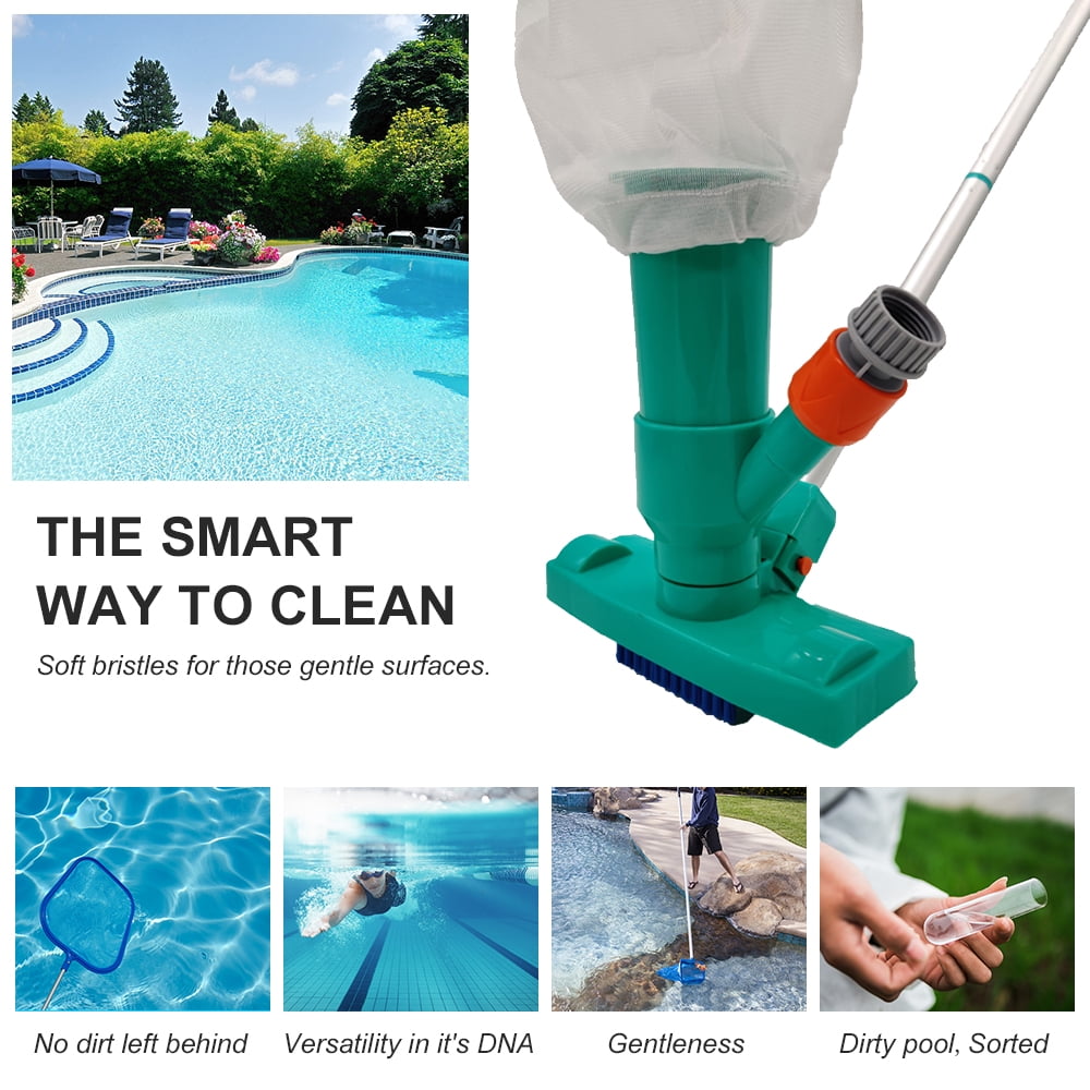 Above-Ground Cleaning Tool With Brush Swimming Spa Pool Vacuum Head Jet 