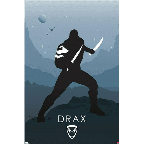 Marvel Heroic Silhouette - Drax Wall Poster, 22.375" x 34"