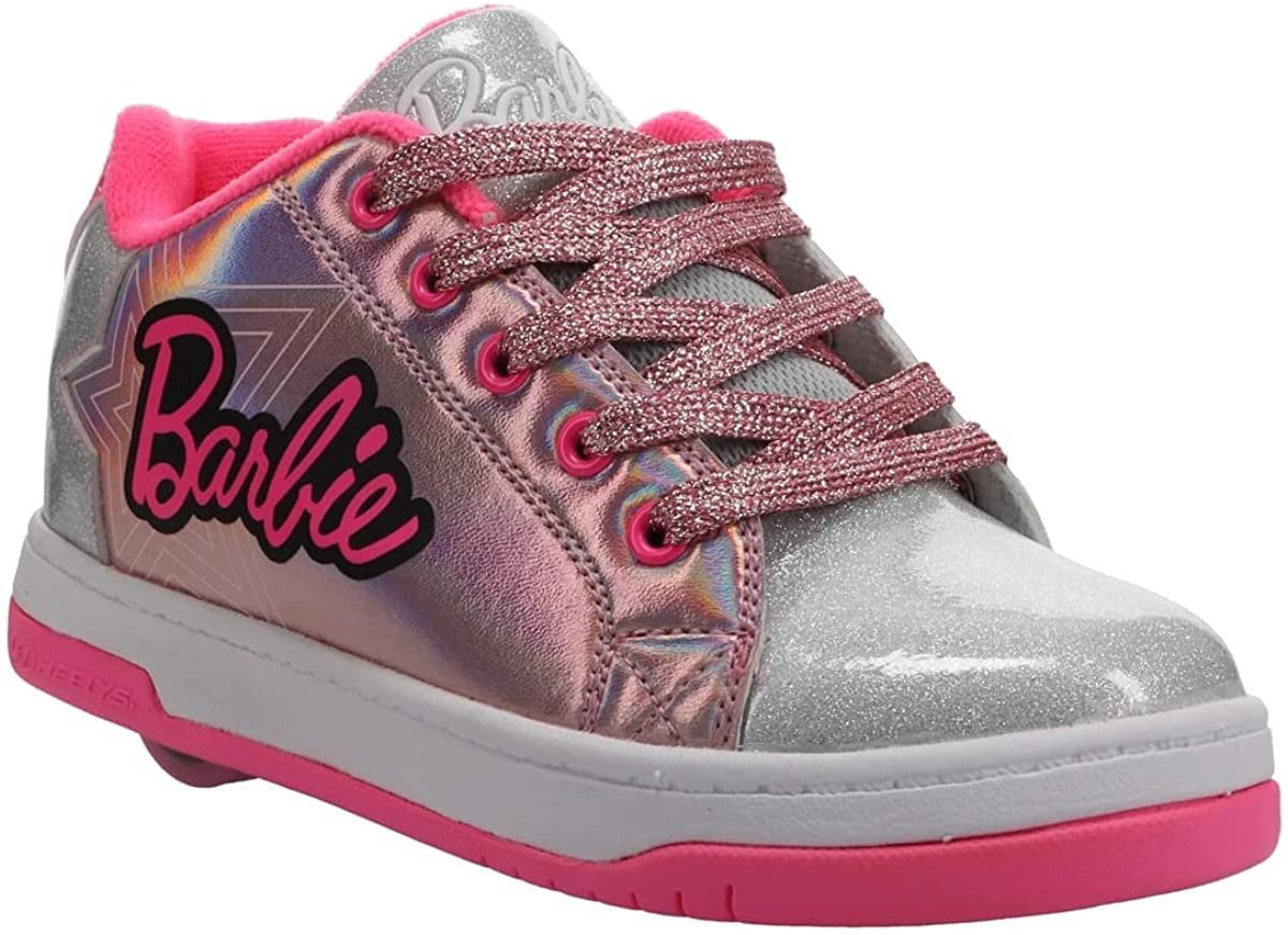 Barbie Kids' Barbie High Top Sneaker Little Kid Shoes (Pink/Silver) - Size 11.0 M