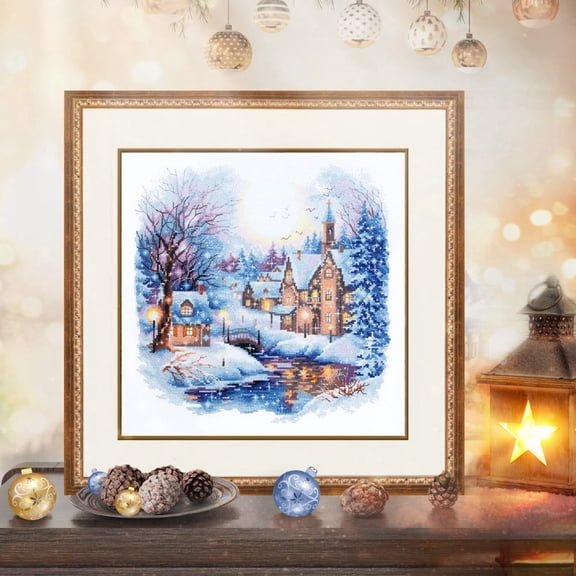 Wizardi Counted Cross-Stitch Kit - Silent Night 70-36 Magic Needle