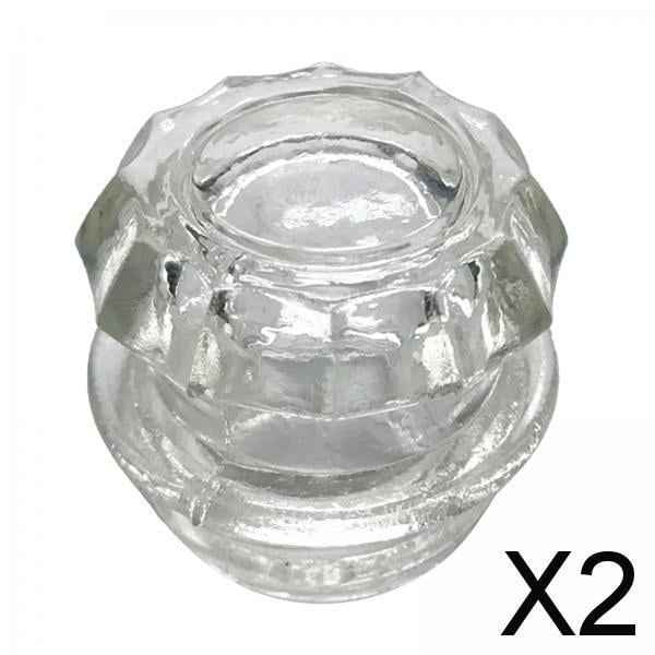 Pomos de Repuesto Sharpla para Tapa de Cristal Transparente Cafetera Acero Inoxidable CS11 Claro 2 piezas