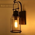 thumbnail image 4 of Industrial Rustic Lantern Glass Wall Light Fixture Loft Outdoor Wall Sconce Lamp, 4 of 9