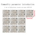 thumbnail image 3 of Fankiway 10Pc Crystal Tile Stickers Diy Self-Adhesive Wall Stickers, 3 of 3