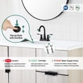 thumbnail image 4 of PARLOS Bathroom Sink Faucet, Oil Rubbed Bronze, Durable Rustproof Stainless Design, 4 of 12